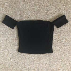Basic Black Crop Top